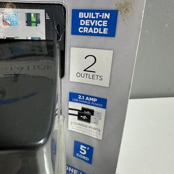 New in package - CyberPower PS205U Dual USB Power Station - Picture 2 of 5